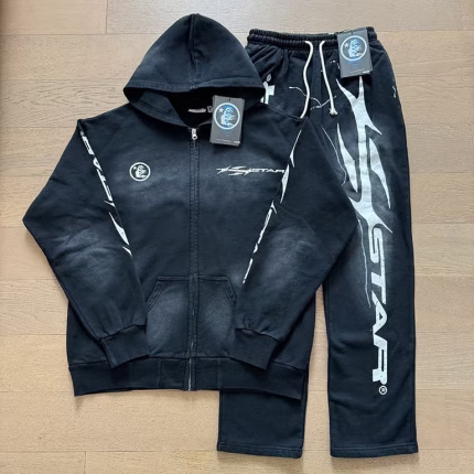 Hellstar Studios Records Yoga Black Tracksuit